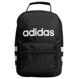 adidas Unisex Santiago Lunch Bag Cooler, Insulated Food Container Box- Black